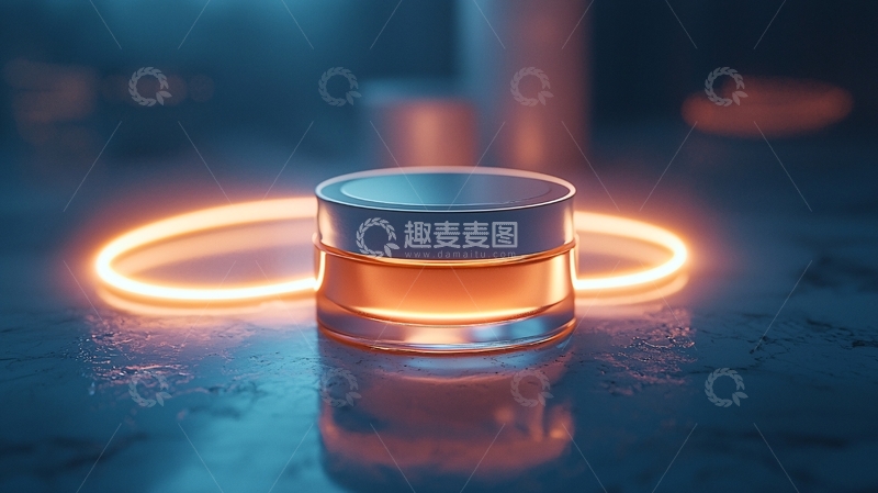 高清大图下载【趣麦麦图】发光护肤品