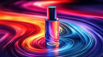 彩光流体中香水瓶