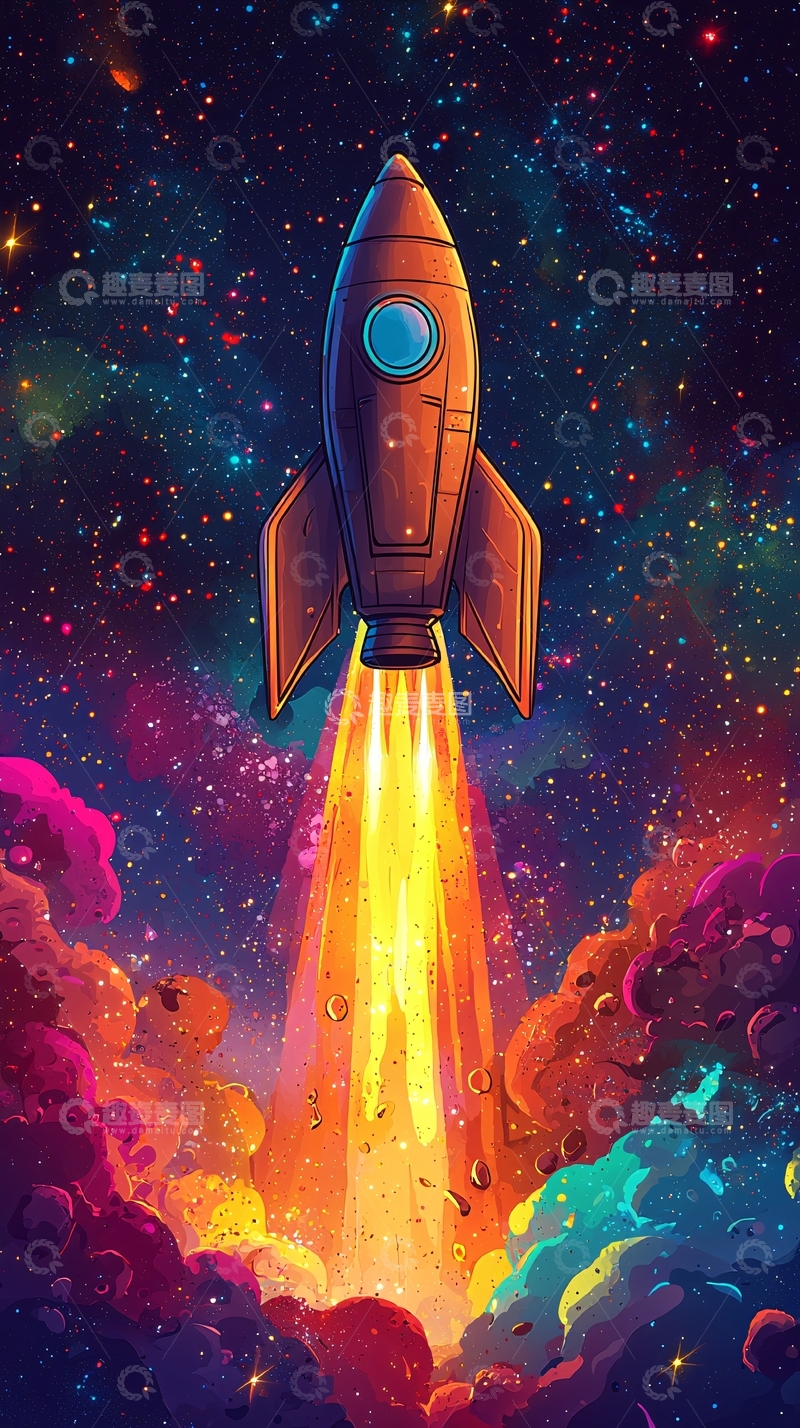 高清大图下载【趣麦麦图】火箭发射