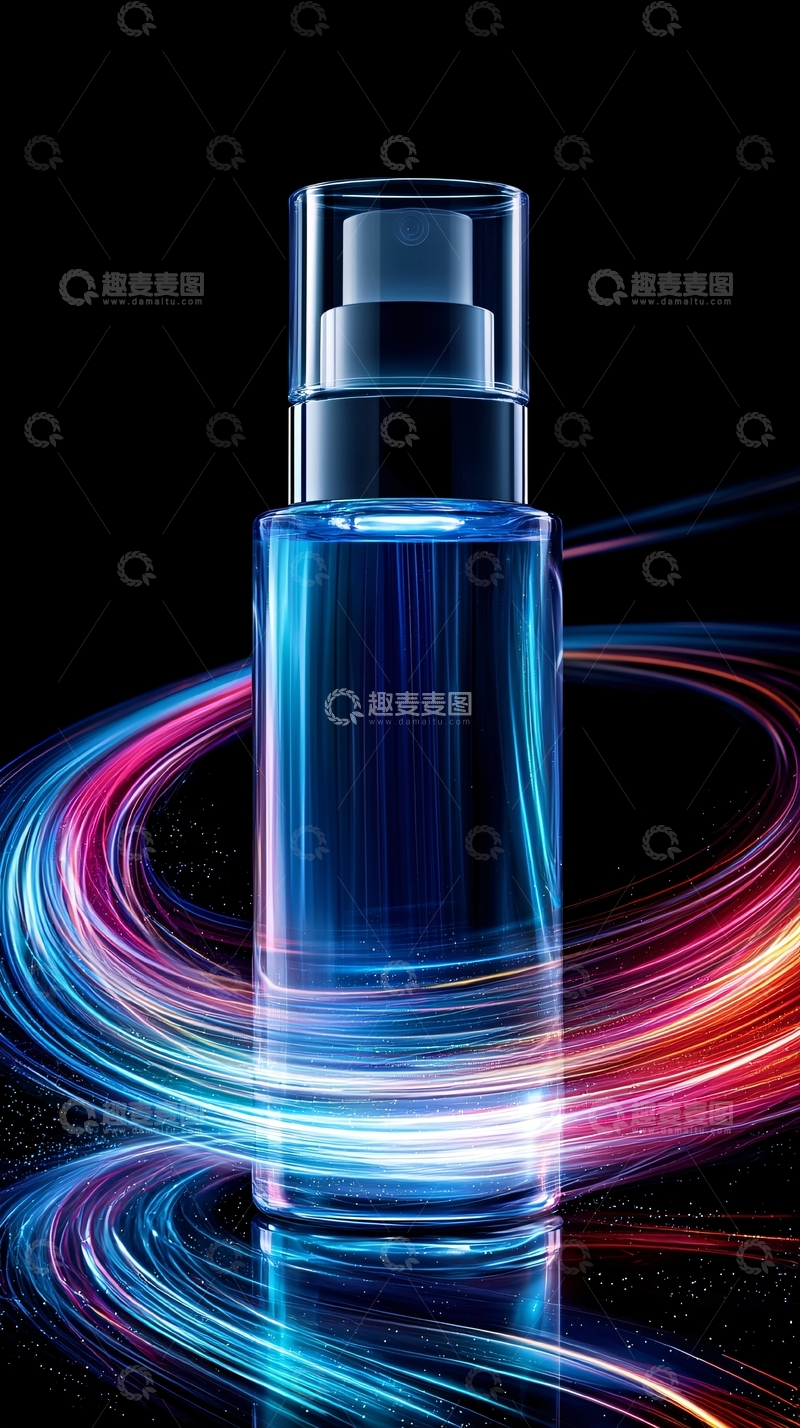 高清大图下载【趣麦麦图】蓝色喷雾瓶