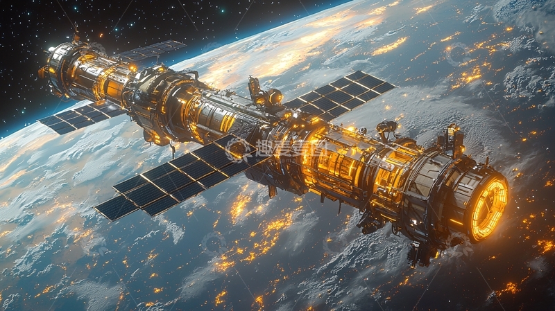 高清大图下载【趣麦麦图】太空轨道站