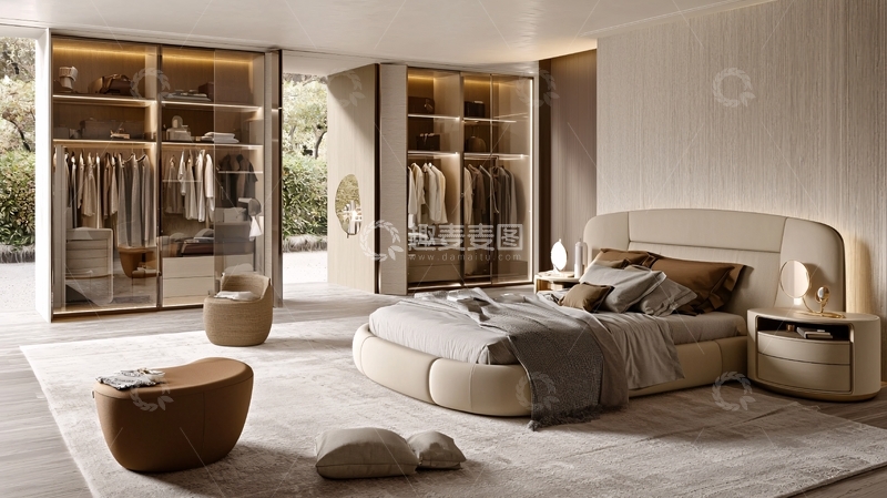 高清大图下载【趣麦麦图】现代轻奢卧室设计