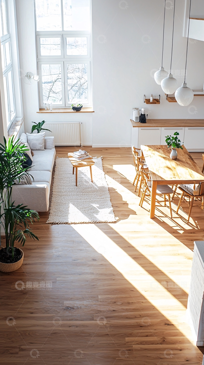 高清大图下载【趣麦麦图】明亮舒适现代简约客厅