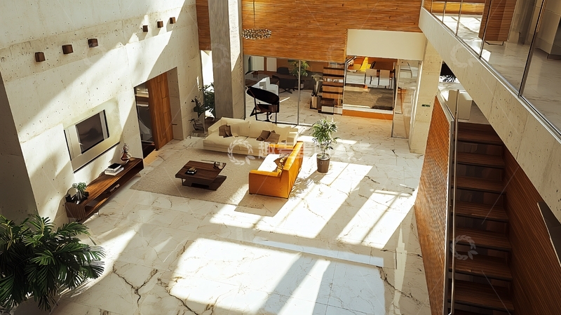 高清大图下载【趣麦麦图】简约风现代别墅室内设计全景图