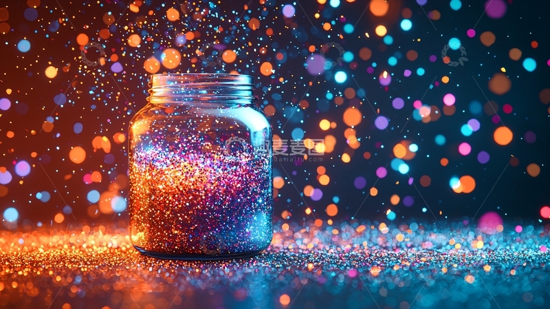 高清大图下载【趣麦麦图】彩色闪光粉