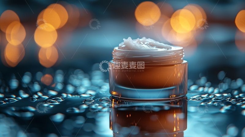 高清大图下载【趣麦麦图】护肤品面霜罐特写