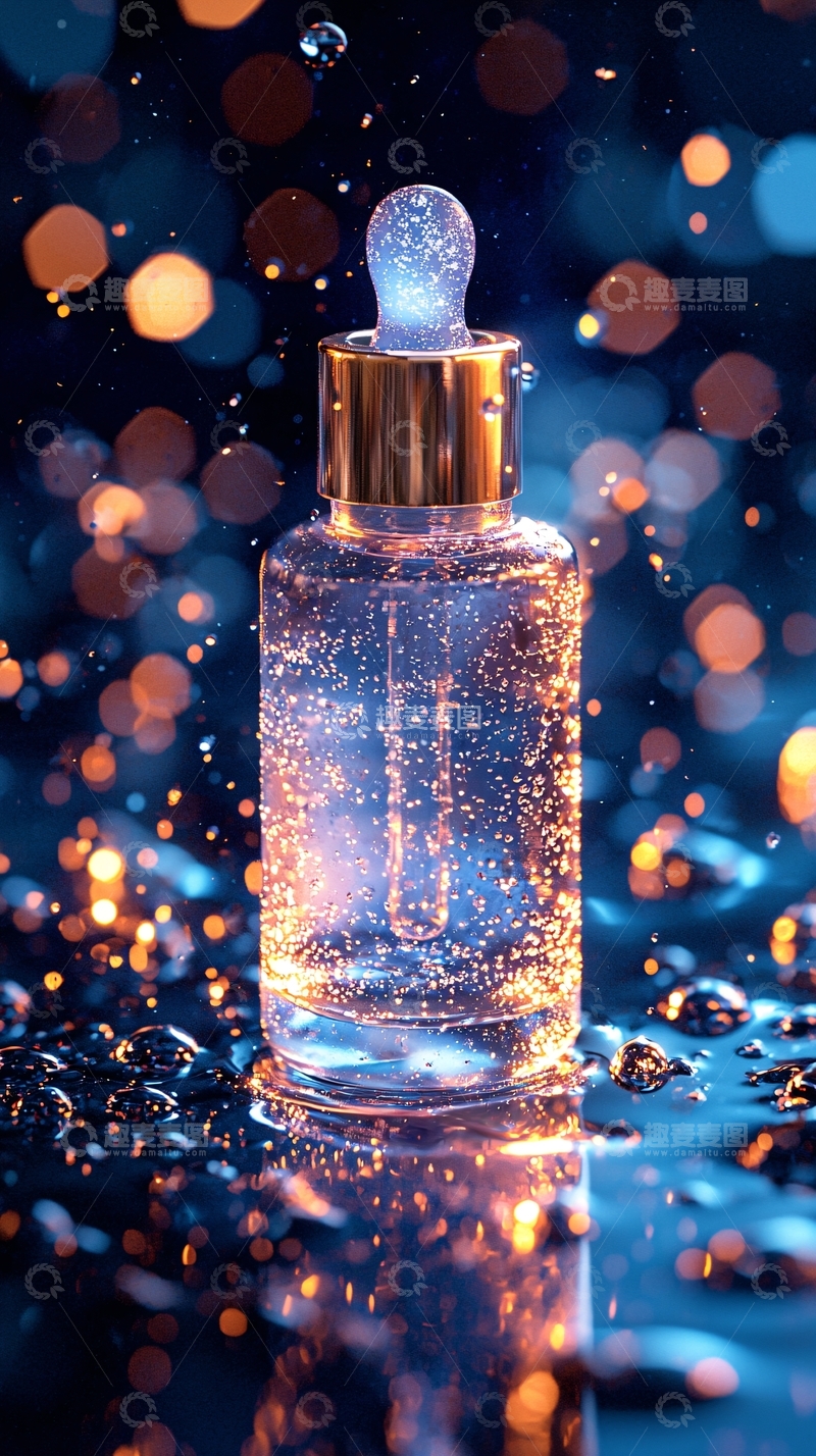 高清大图下载【趣麦麦图】精华液瓶