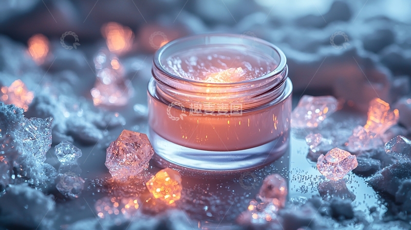 高清大图下载【趣麦麦图】冰肌晶莹护肤霜