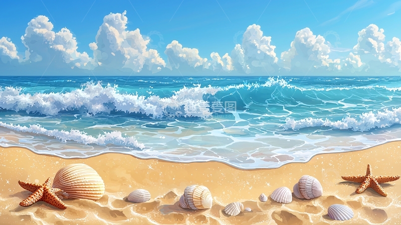 高清大图下载【趣麦麦图】海滩