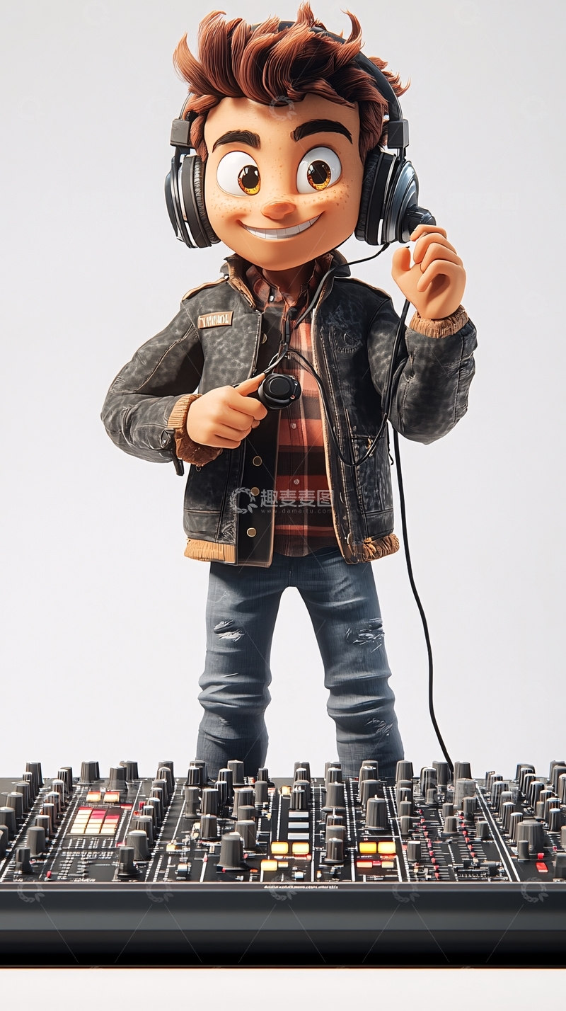 高清大图下载【趣麦麦图】卡通男孩