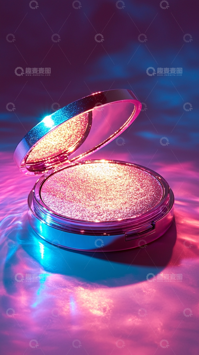 高清大图下载【趣麦麦图】闪耀高光粉饼