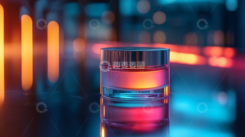 高清大图下载【趣麦麦图】粉色液体在透明罐中