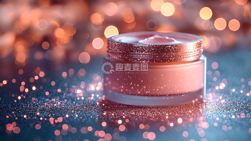 高清大图下载【趣麦麦图】闪亮玫瑰金面霜