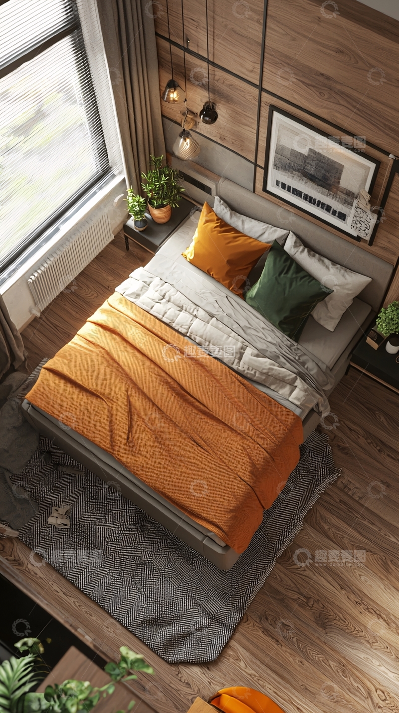 高清大图下载【趣麦麦图】现代简约卧室设计59