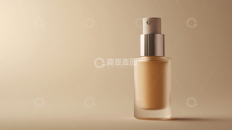 高清大图下载【趣麦麦图】粉底液瓶身特写