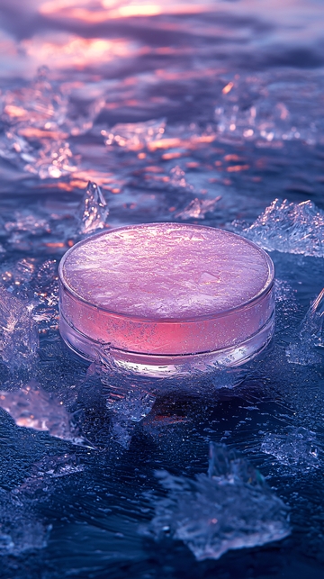 粉色冰晶护肤品