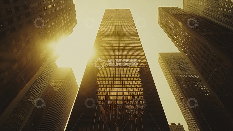 高清大图下载【趣麦麦图】纽约高楼仰视