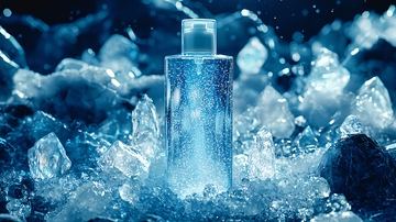 冰块中男士香水