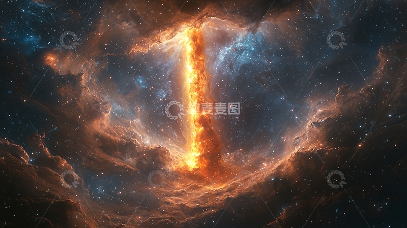 高清大图下载【趣麦麦图】宇宙能量柱