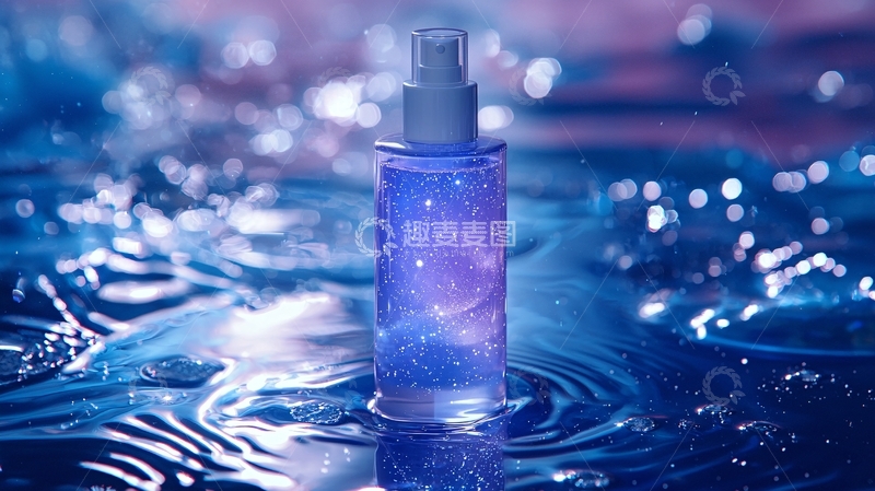 高清大图下载【趣麦麦图】星空主题护肤品瓶子