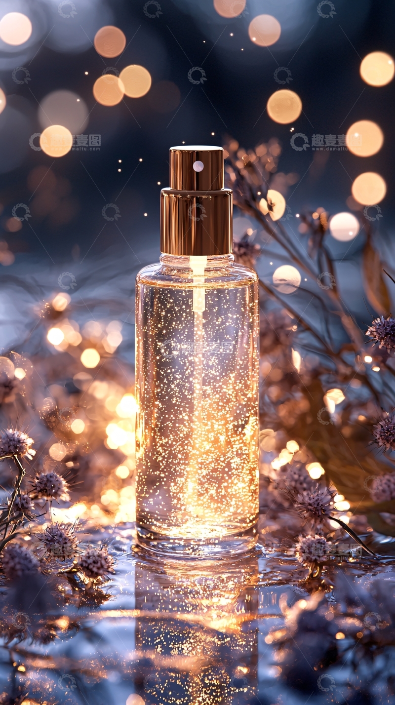 高清大图下载【趣麦麦图】光影梦幻香水瓶