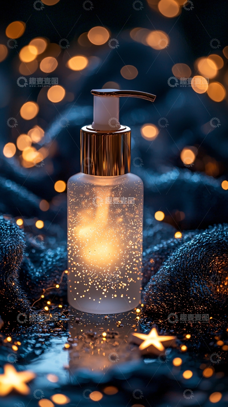 高清大图下载【趣麦麦图】透明瓶子闪烁光芒