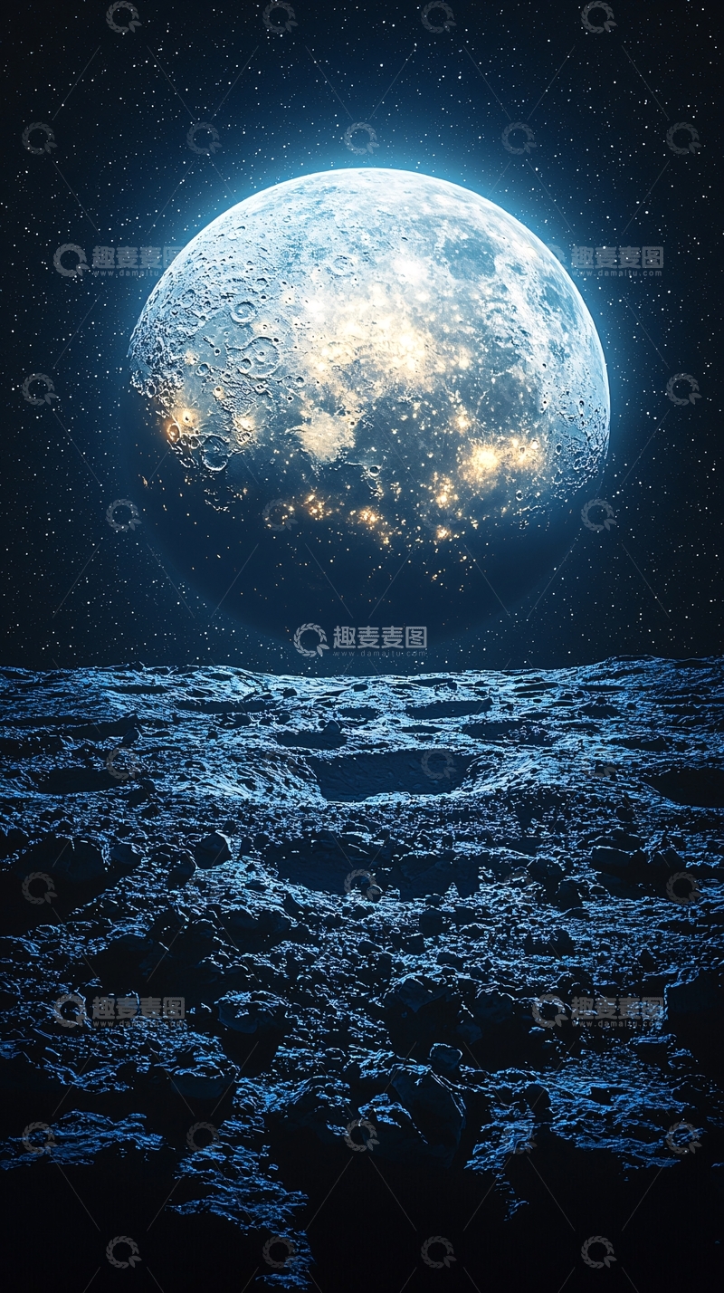 高清大图下载【趣麦麦图】蓝色星球