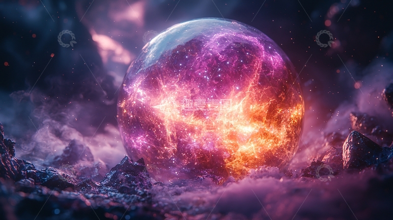 高清大图下载【趣麦麦图】能量球体