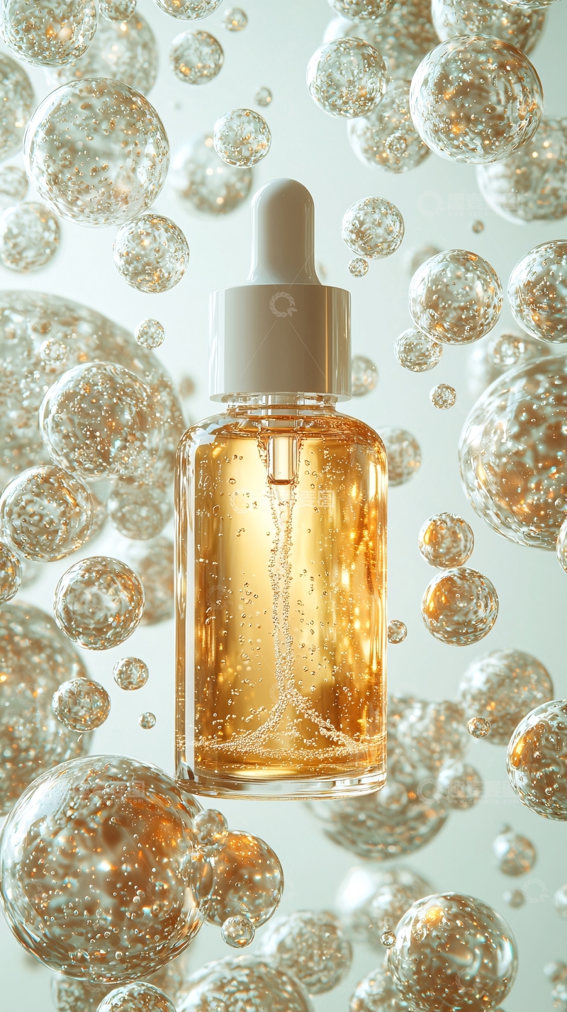 高清大图下载【趣麦麦图】透明瓶子精华液