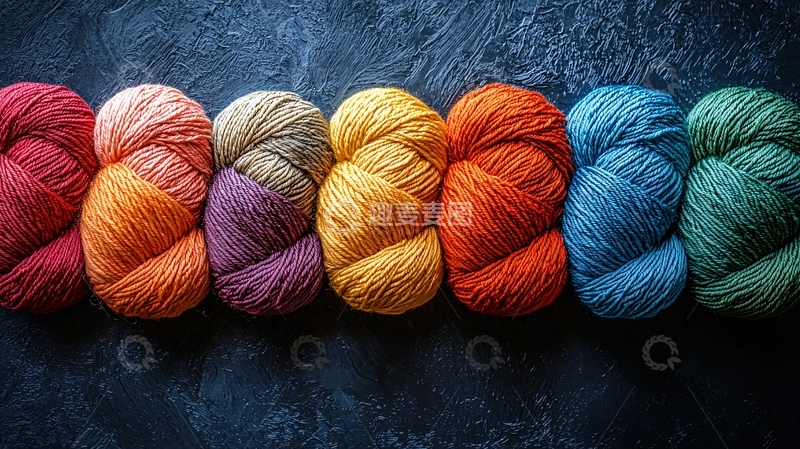 高清大图下载【趣麦麦图】彩色毛线团