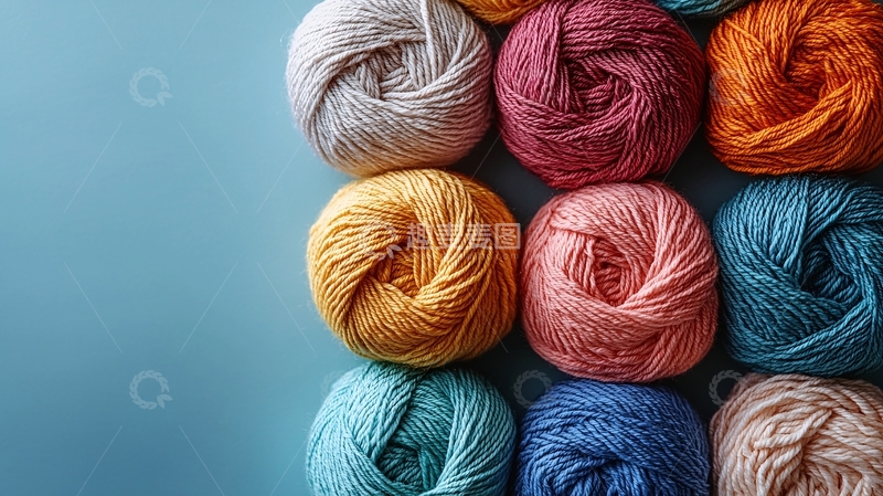 高清大图下载【趣麦麦图】彩色毛线球