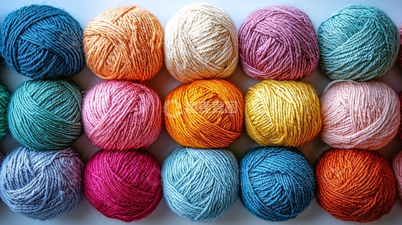 高清大图下载【趣麦麦图】彩色毛线球