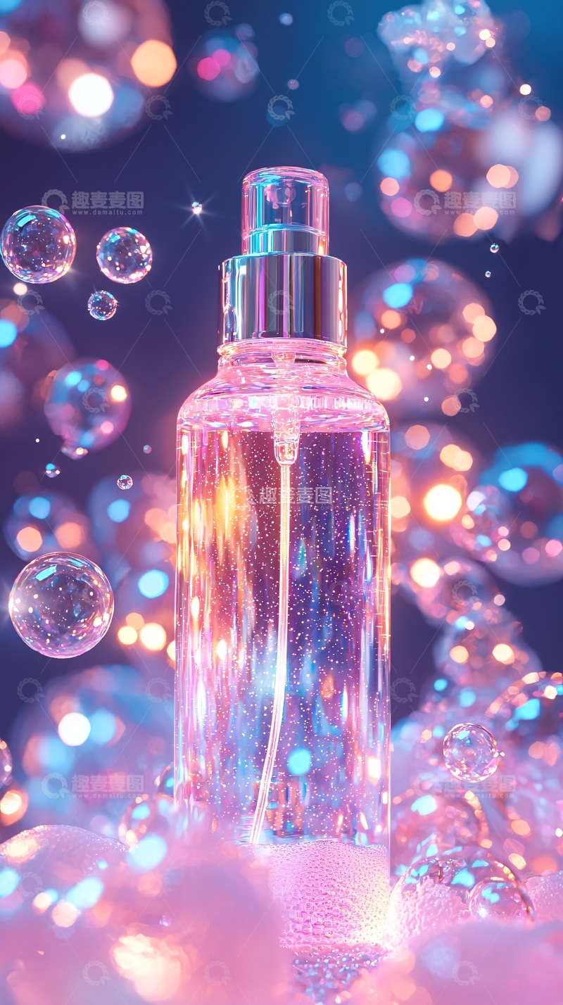 高清大图下载【趣麦麦图】梦幻泡泡喷雾瓶