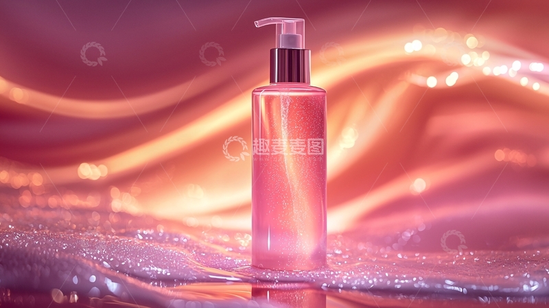 高清大图下载【趣麦麦图】粉色液体瓶