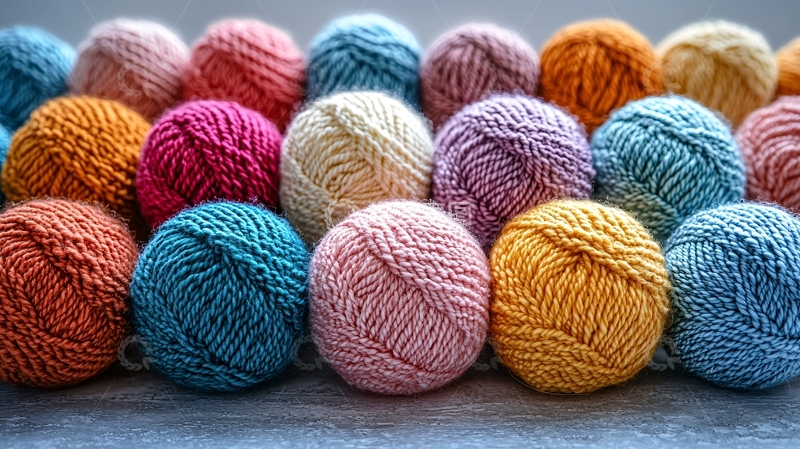 高清大图下载【趣麦麦图】彩色毛线球