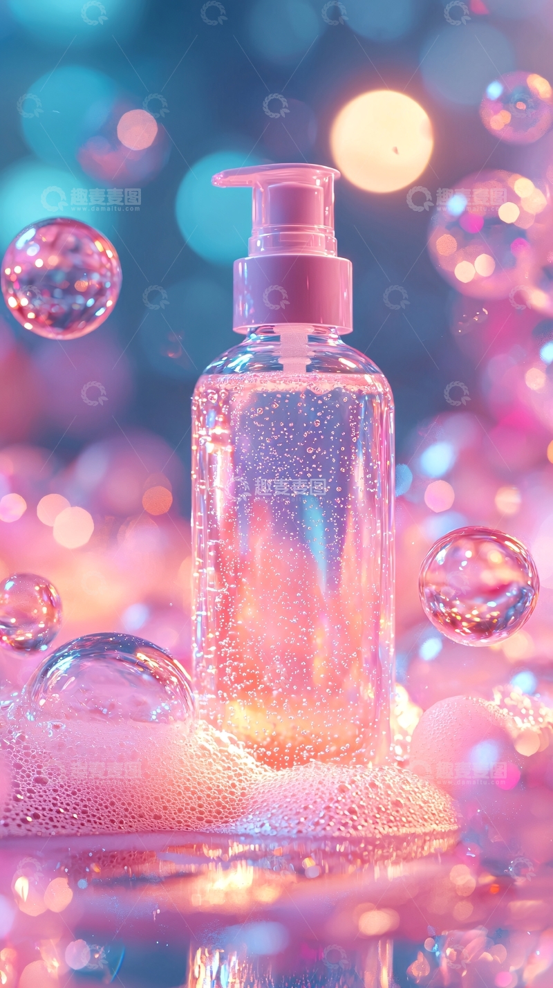 高清大图下载【趣麦麦图】梦幻泡泡洗手液