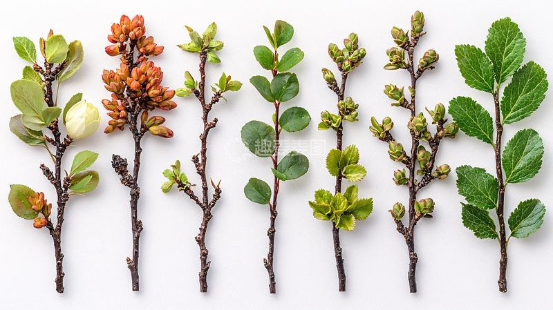 高清大图下载【趣麦麦图】植物枝条排列