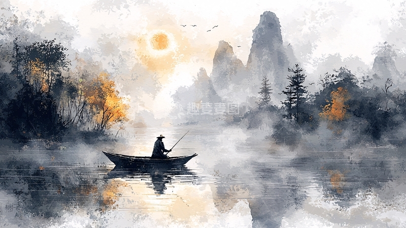 高清大图下载【趣麦麦图】水墨画