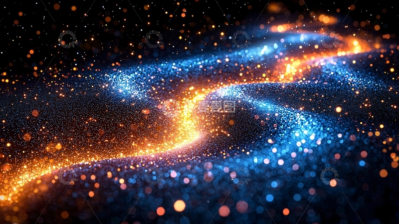 高清大图下载【趣麦麦图】光影星河粒子流