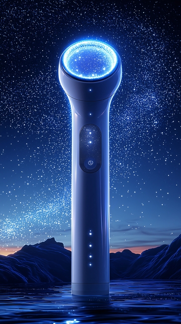 科幻感美容仪星空背景