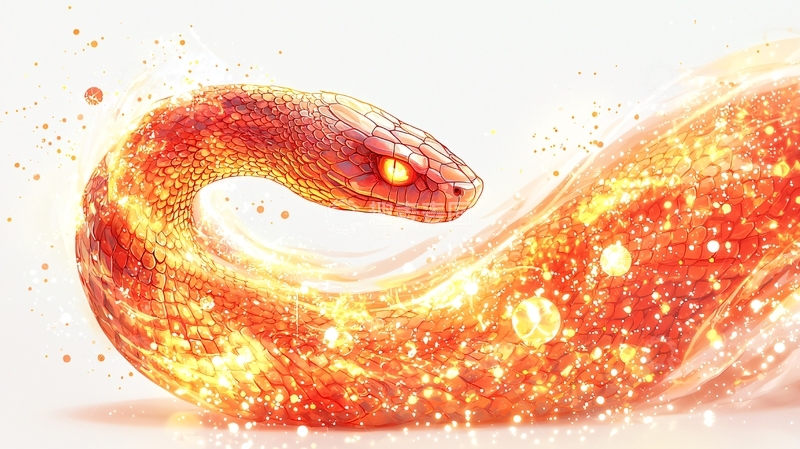高清大图下载【趣麦麦图】火焰蛇