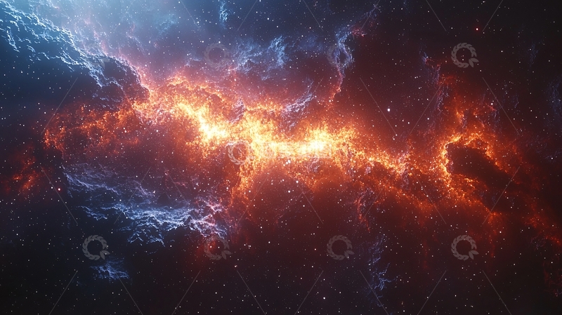 高清大图下载【趣麦麦图】宇宙火焰风暴