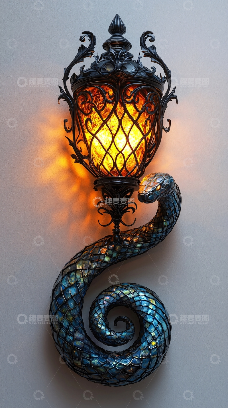 高清大图下载【趣麦麦图】蛇形灯饰