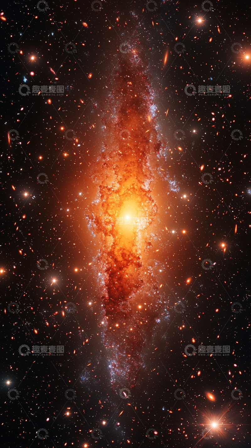 高清大图下载【趣麦麦图】宇宙星系中心明亮