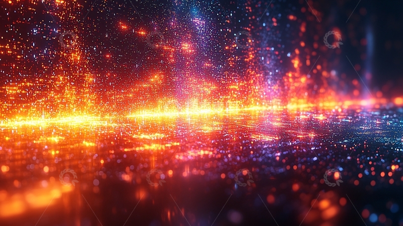 高清大图下载【趣麦麦图】抽象粒子背景