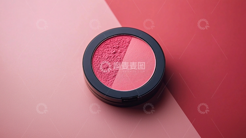 高清大图下载【趣麦麦图】双色腮红粉饼特写