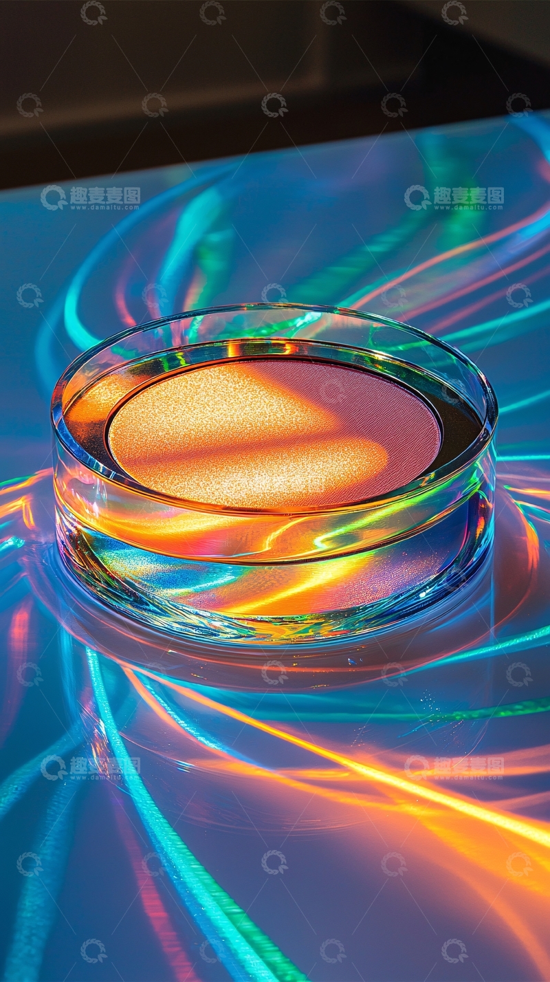 高清大图下载【趣麦麦图】光影流体圆盘