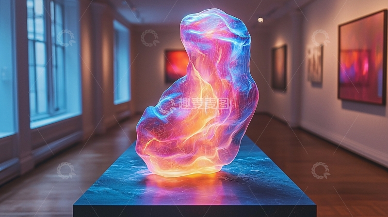 高清大图下载【趣麦麦图】光影雕塑艺术品