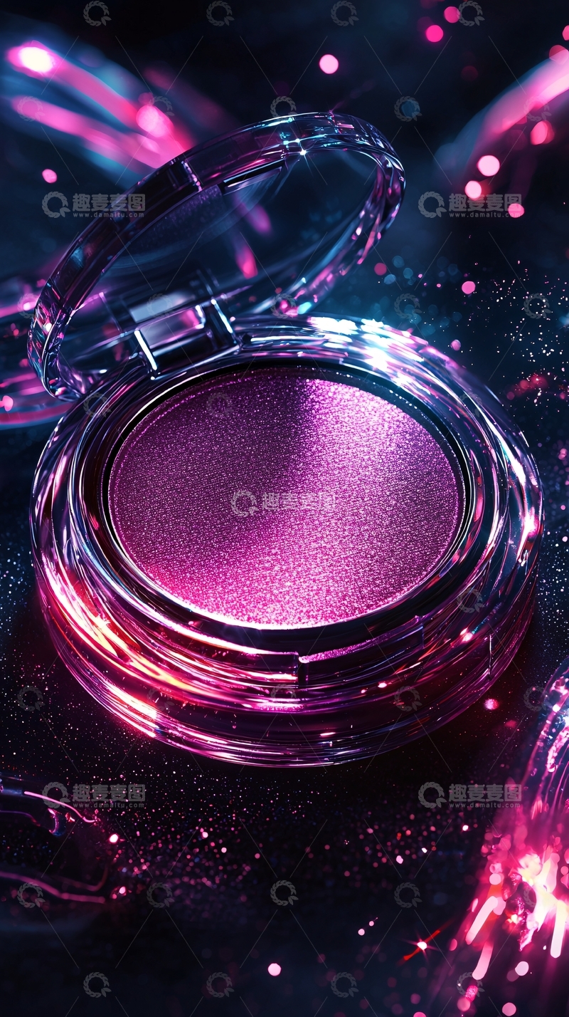 高清大图下载【趣麦麦图】紫红色眼影