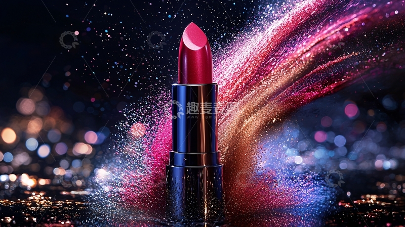 高清大图下载【趣麦麦图】口红产品广告创意图